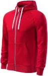 Contrasterend sweatshirt voor heren met capuchon, formula red
