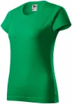 Dames eenvoudig T-shirt, gras groen