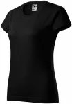 Dames eenvoudig T-shirt, zwart