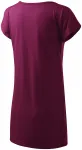 Dames lang T-shirt/jurk, fuchsia Dames lang T-shirt/jurk, fuchsia