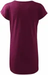 Dames lang T-shirt/jurk, fuchsia Dames lang T-shirt/jurk, fuchsia