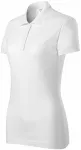 Dames nauwsluitend poloshirt, witte