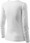 Dames nauwsluitend T-shirt, V-halslijn, witte Dames nauwsluitend T-shirt, V-halslijn, witte