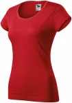 Dames slim fit T-shirt met ronde halslijn, rood Dames slim fit T-shirt met ronde halslijn, rood