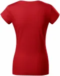 Dames slim fit T-shirt met ronde halslijn, rood Dames slim fit T-shirt met ronde halslijn, rood