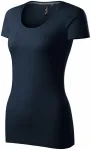 Dames T-shirt met decoratieve stiksels, ombre blauw Dames T-shirt met decoratieve stiksels, ombre blauw