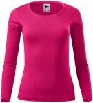 Dames T-shirt met lange mouwen, framboos Dames T-shirt met lange mouwen, framboos