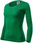 Dames T-shirt met lange mouwen, gras groen