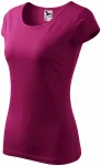 Dames T-shirt met zeer korte mouwen, fuchsia