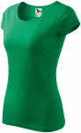 Dames T-shirt met zeer korte mouwen, gras groen
