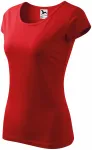Dames T-shirt met zeer korte mouwen, rood