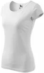Dames T-shirt met zeer korte mouwen, witte