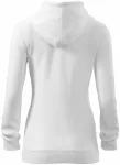 Damessweatshirt met capuchon, witte