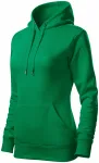 Damessweatshirt met capuchon zonder rits, gras groen Damessweatshirt met capuchon zonder rits, gras groen