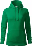 Damessweatshirt met capuchon zonder rits, gras groen Damessweatshirt met capuchon zonder rits, gras groen