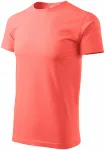 Eenvoudig T-shirt voor heren, koraal Eenvoudig T-shirt voor heren, koraal
