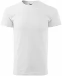 Eenvoudig T-shirt voor heren, witte Eenvoudig T-shirt voor heren, witte