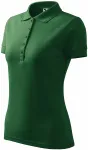 Elegant dames poloshirt, fles groen
