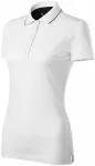 Elegant gemerceriseerd damespoloshirt, witte