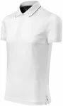 Elegant gemerceriseerd poloshirt voor heren, witte Elegant gemerceriseerd poloshirt voor heren, witte