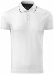 Elegant gemerceriseerd poloshirt voor heren, witte Elegant gemerceriseerd poloshirt voor heren, witte