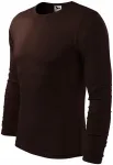 Heren T-shirt met lange mouwen, koffie Heren T-shirt met lange mouwen, koffie