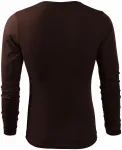 Heren T-shirt met lange mouwen, koffie Heren T-shirt met lange mouwen, koffie