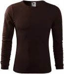 Heren T-shirt met lange mouwen, koffie Heren T-shirt met lange mouwen, koffie