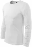 Heren T-shirt met lange mouwen, witte