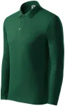 Herenpolo met lange mouwen, fles groen