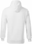 Herensweatshirt met capuchon zonder rits, witte Herensweatshirt met capuchon zonder rits, witte