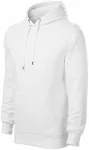 Herensweatshirt met capuchon zonder rits, witte Herensweatshirt met capuchon zonder rits, witte