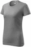 Klassiek dames T-shirt, donkergrijs marmer Klassiek dames T-shirt, donkergrijs marmer