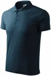 Los poloshirt voor heren, donkerblauw