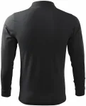 Poloshirt met lange mouwen voor heren, ebbenhout grijs Poloshirt met lange mouwen voor heren, ebbenhout grijs