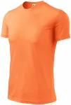 T-shirt met asymmetrische halslijn, neon mandarijn