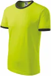 Unisex contrast T-shirt, limoen groen