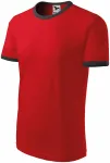 Unisex contrast T-shirt, rood
